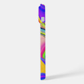 サマフィーリング、抽象芸術3Dレインボワート iPhoneケース (左側面)