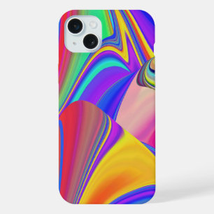 サマフィーリング、抽象芸術3Dレインボワート iPhone 15 PLUSケース