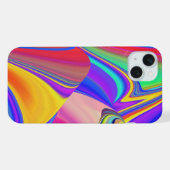 サマフィーリング、抽象芸術3Dレインボワート iPhoneケース (裏面横)