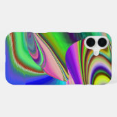 サマフィーリング、抽象芸術3Dレインボワート iPhoneケース (裏面横)