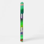 サマフィーリング、抽象芸術3Dレインボワート iPhoneケース (右側面)