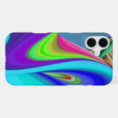 サマフィーリング、抽象芸術3Dレインボワート iPhoneケース (裏面横)