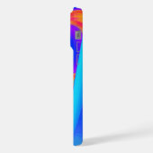 サマフィーリング、抽象芸術3Dレインボワート iPhoneケース (左側面)