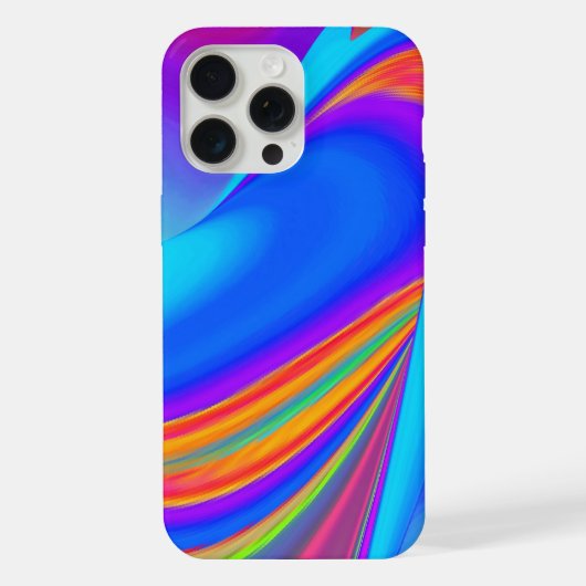 サマフィーリング、抽象芸術3Dレインボワート iPhoneケース (裏面)