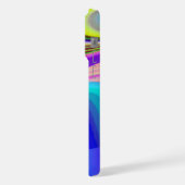 サマフィーリング、抽象芸術3Dレインボワート iPhoneケース (左側面)