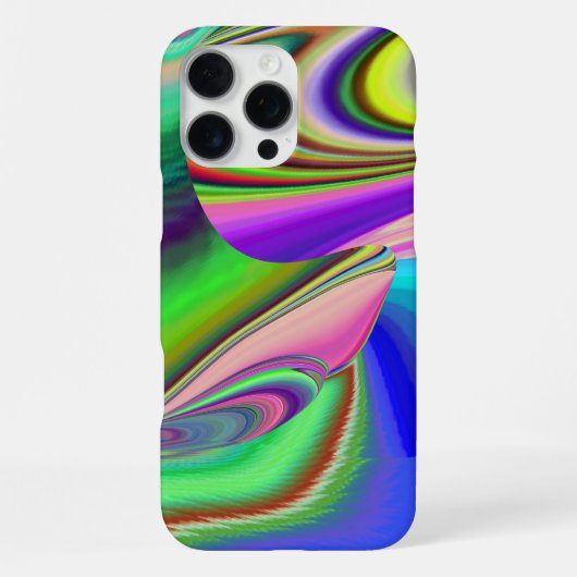 サマフィーリング、抽象芸術3Dレインボワート iPhoneケース (裏面)