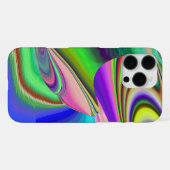 サマフィーリング、抽象芸術3Dレインボワート iPhoneケース (裏面横)