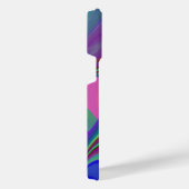 サマフィーリング、抽象芸術3Dレインボワート iPhoneケース (右側面)