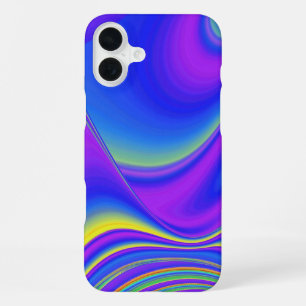 サマフィーリング、抽象芸術3Dレインボワート iPhone 16 PLUSケース