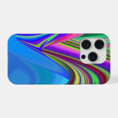 サマフィーリング、抽象芸術3Dレインボワート iPhoneケース (裏面横)