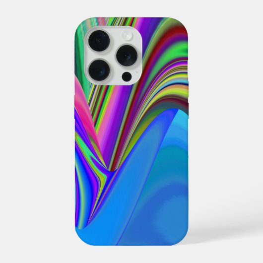 サマフィーリング、抽象芸術3Dレインボワート iPhoneケース (裏面)
