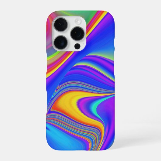 サマフィーリング、抽象芸術3Dレインボワート iPhoneケース (裏面)