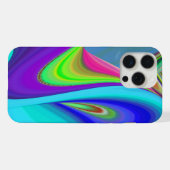 サマフィーリング、抽象芸術3Dレインボワート iPhoneケース (裏面横)