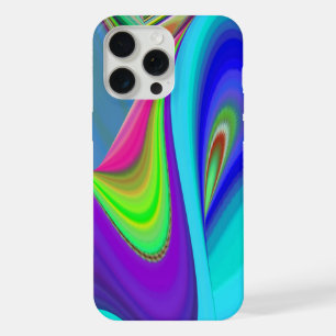 サマフィーリング、抽象芸術3Dレインボワート iPhone 15 PRO MAXケース