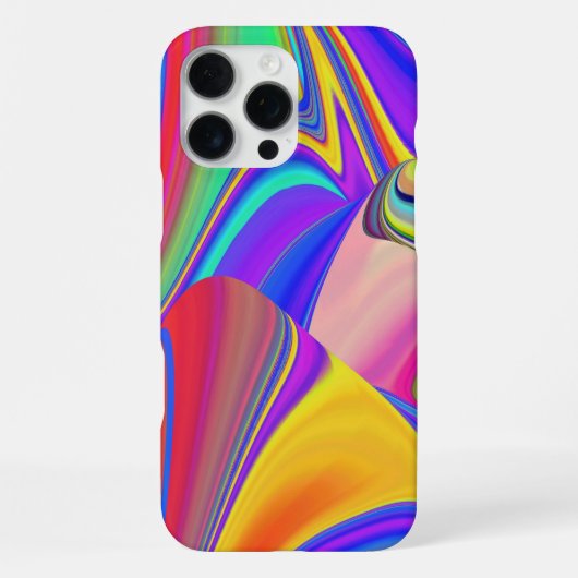 サマフィーリング、抽象芸術3Dレインボワート iPhoneケース (裏面)