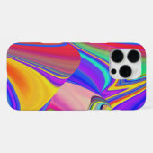 サマフィーリング、抽象芸術3Dレインボワート iPhoneケース (裏面横)