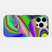 サマフィーリング、抽象芸術3Dレインボワート iPhoneケース (裏面横)