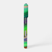 サマフィーリング、抽象芸術3Dレインボワート iPhoneケース (右側面)