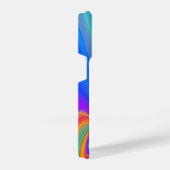 サマフィーリング、抽象芸術3Dレインボワート iPhoneケース (右側面)