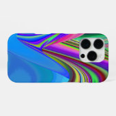 サマフィーリング、抽象芸術3Dレインボワート iPhoneケース (裏面横)
