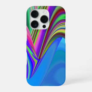 サマフィーリング、抽象芸術3Dレインボワート iPhone 16 PROケース