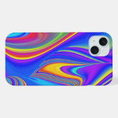 サマフィーリング、抽象芸術3Dレインボワート iPhoneケース (裏面横)