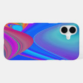 サマフィーリング、抽象芸術3Dレインボワート iPhoneケース (裏面横)