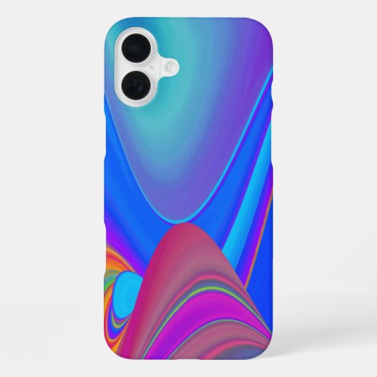サマフィーリング、抽象芸術3Dレインボワート iPhoneケース (裏面)