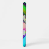 サマフィーリング、抽象芸術3Dレインボワート iPhoneケース (右側面)