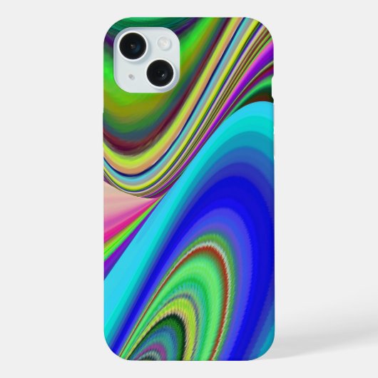 サマフィーリング、抽象芸術3Dレインボワート iPhoneケース (裏面)