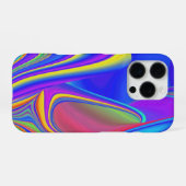 サマフィーリング、抽象芸術3Dレインボワート iPhoneケース (裏面横)