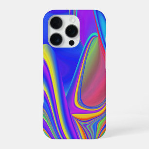 サマフィーリング、抽象芸術3Dレインボワート iPhone 16 PROケース