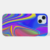 サマフィーリング、抽象芸術3Dレインボワート iPhoneケース (裏面横)