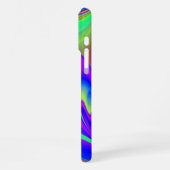 サマフィーリング、抽象芸術3Dレインボワート iPhoneケース (左側面)
