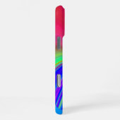 サマフィーリング、抽象芸術3Dレインボワート iPhoneケース (右側面)