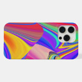 サマフィーリング、抽象芸術3Dレインボワート iPhoneケース (裏面横)