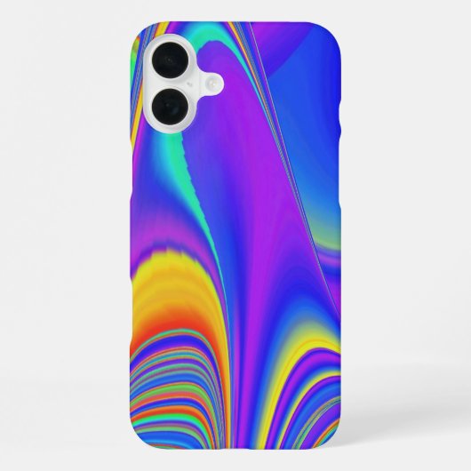 サマフィーリング、抽象芸術3Dレインボワート iPhoneケース (裏面)