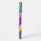 サマフィーリング、抽象芸術3Dレインボワート iPhoneケース (右側面)