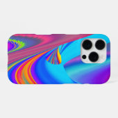 サマフィーリング、抽象芸術3Dレインボワート iPhoneケース (裏面横)