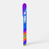 サマフィーリング、抽象芸術3Dレインボワート iPhoneケース (左側面)