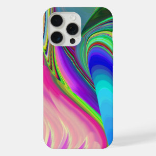 サマフィーリング、抽象芸術3Dレインボワート iPhone 15 PRO MAXケース