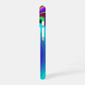 サマフィーリング、抽象芸術3Dレインボワート iPhone 16ケース (左側面)
