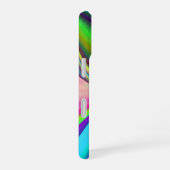 サマフィーリング、抽象芸術3Dレインボワート iPhone 16ケース (右側面)