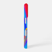 サマフィーリング、抽象芸術3Dレインボワート iPhone 16ケース (右側面)