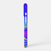 サマフィーリング、抽象芸術3Dレインボワート iPhone 16ケース (左側面)