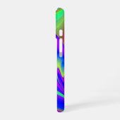 サマフィーリング、抽象芸術3Dレインボワート iPhone 16ケース (左側面)
