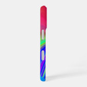 サマフィーリング、抽象芸術3Dレインボワート iPhone 16ケース (右側面)