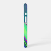 サマフィーリング、抽象芸術3Dレインボワート iPhone 16ケース (左側面)