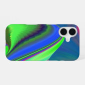 サマフィーリング、抽象芸術3Dレインボワート iPhone 16ケース (裏面横)