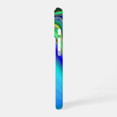 サマフィーリング、抽象芸術3Dレインボワート iPhone 16ケース (左側面)